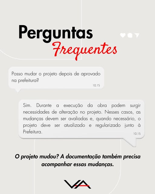 Publicação recente da V.A Arquitetura sobre projetos e regularização