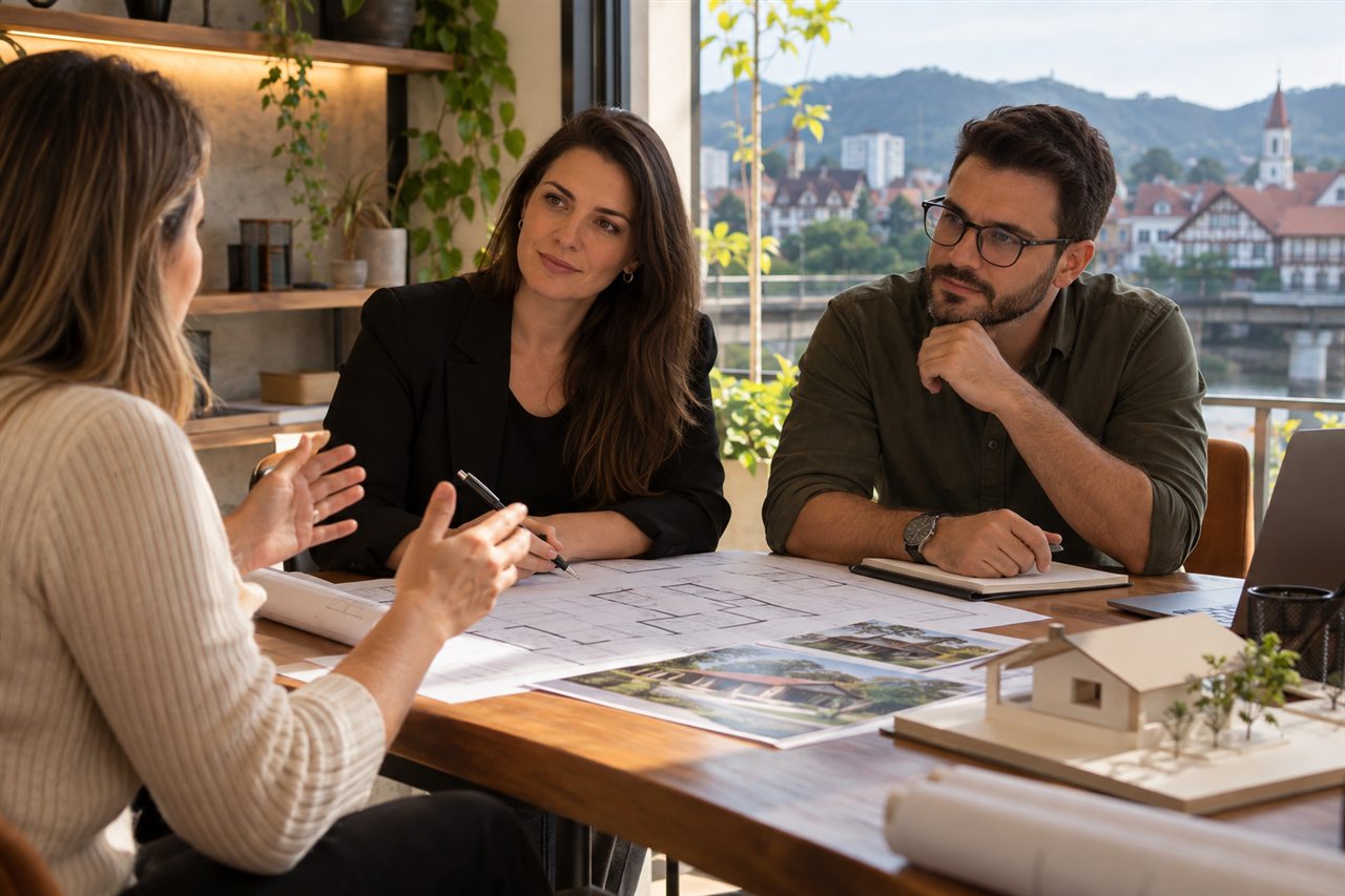 Equipe prestando atendimento especializado a uma cliente